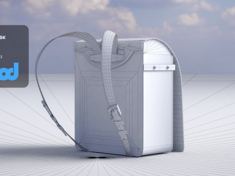 Japanese School Bag 0004 3Dモデル