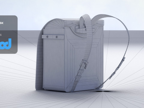 Japanese School Bag 0004 3Dモデル