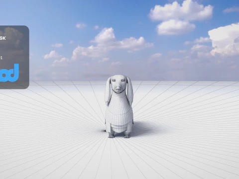 Dachshund 02 3D Model