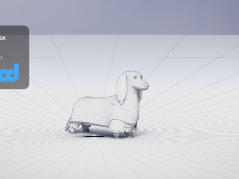 Dachshund 02 3Dモデル