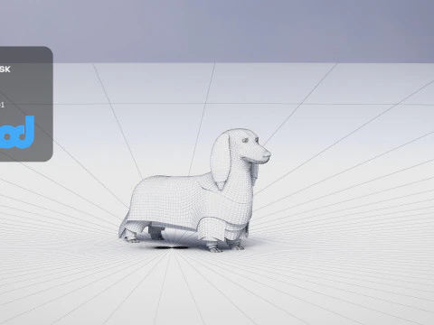 Dachshund 02 3D Model