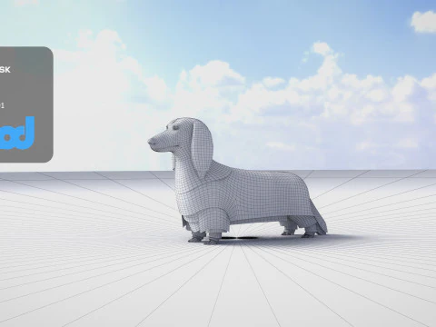 Dachshund 02 3D Model