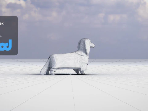 Dachshund 02 3D Model