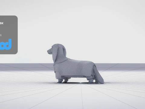 Dachshund 02 3D Model