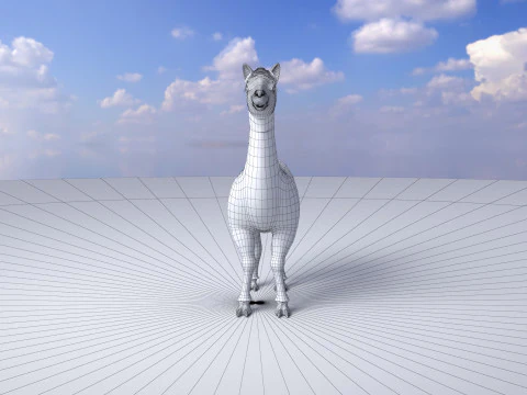 Alpaca 3D Model