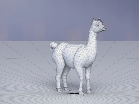Alpaca 3D Model