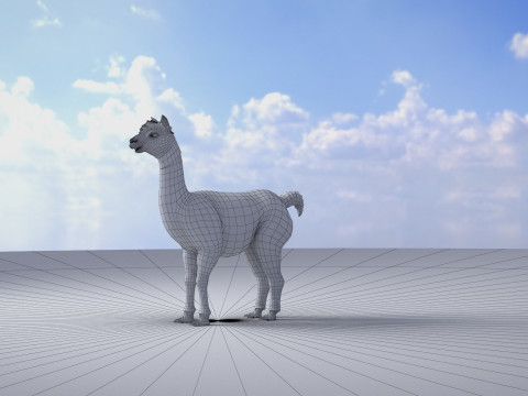 Alpaca 3Dモデル