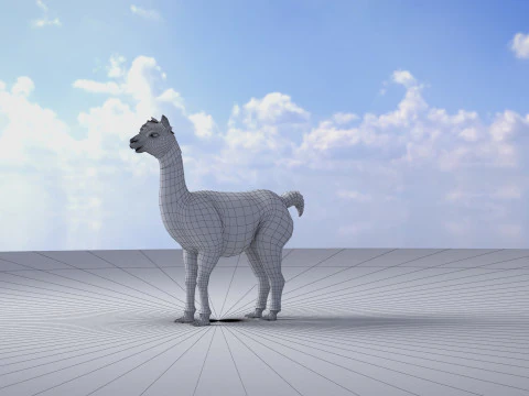 Alpaca 3D Model