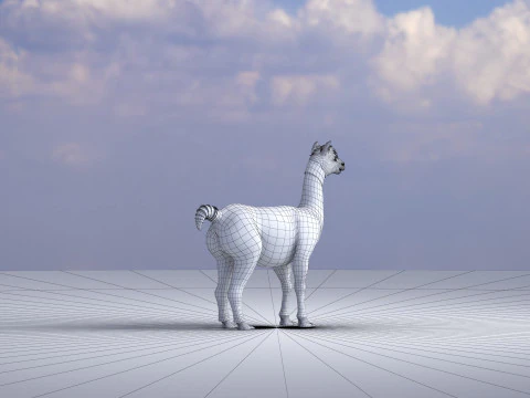 Alpaca 3D Model