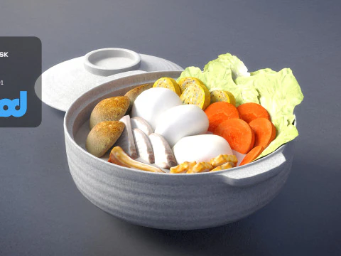 Nagasaki Hot Pot 3D Model