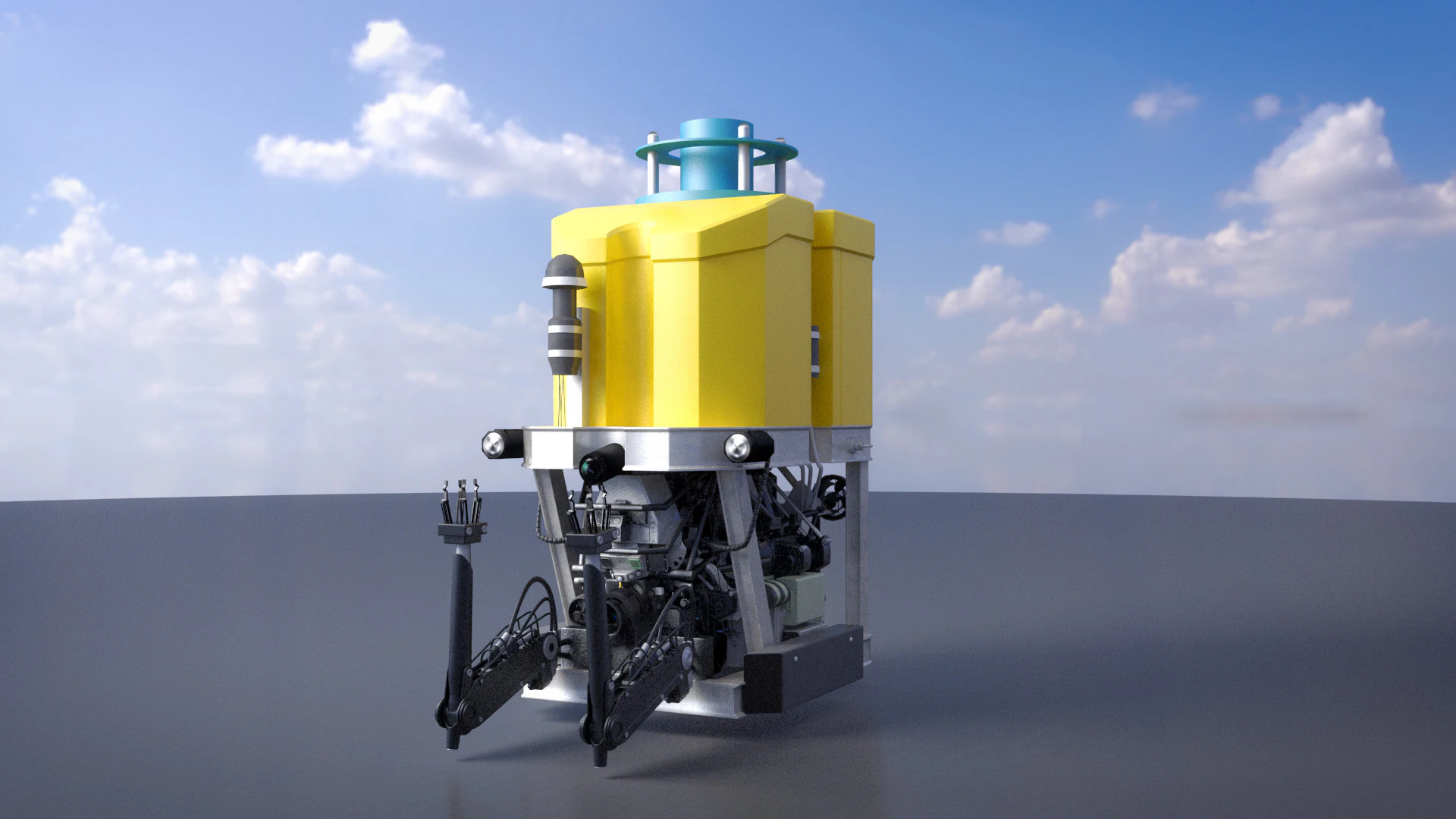 ロボットダイバー 3Dモデル .c4d .max .obj .3ds .fbx .stl .blend 