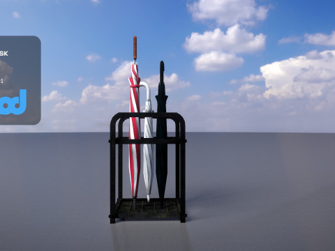 Umbrella Rack 3Dモデル