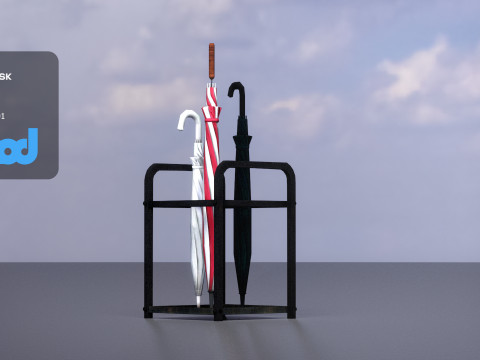 Umbrella Rack Model 3D