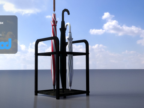 Umbrella Rack Model 3D