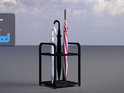 Umbrella Rack Model 3D