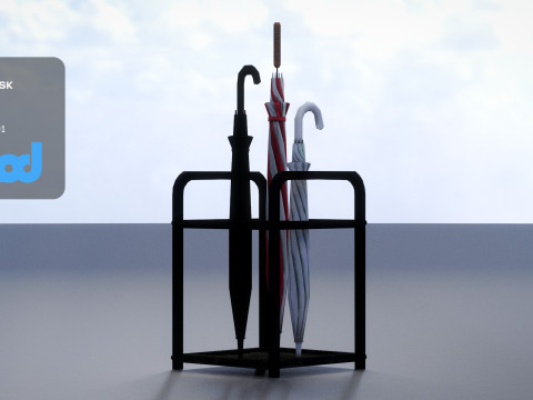 Umbrella Rack Model 3D
