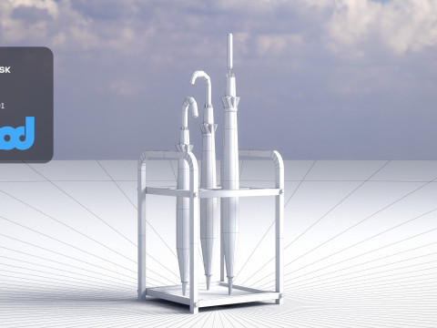 Umbrella Rack Model 3D
