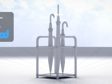Umbrella Rack Model 3D