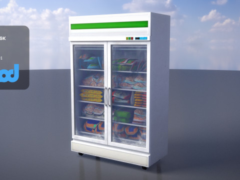 Refrigerated Display Freezer 3Dモデル