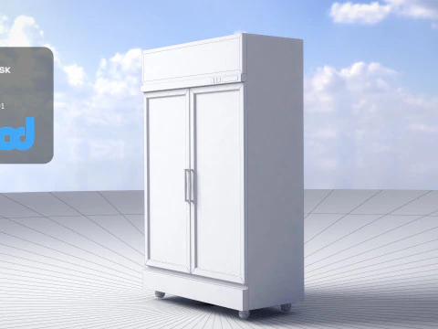 Refrigerated Display Freezer 3D Model