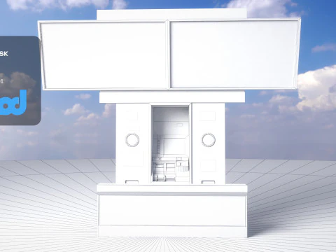 Japanese Railway Ticket Machine 3D Model
