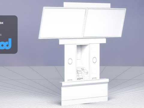 Japanese Railway Ticket Machine 3Dモデル