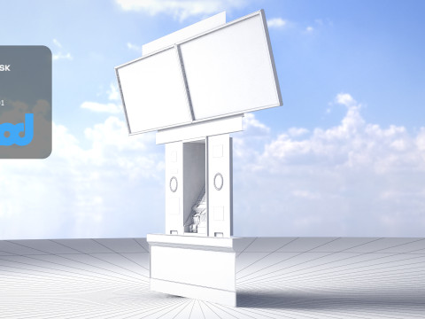 Japanese Railway Ticket Machine 3Dモデル