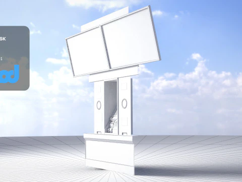 Japanese Railway Ticket Machine 3D Model