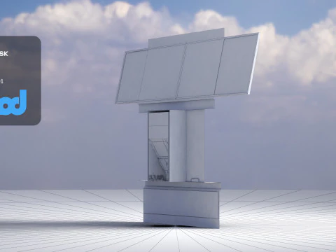 Japanese Railway Ticket Machine 3D Model