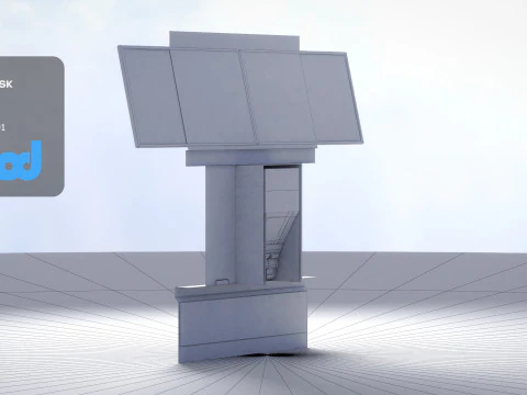 Japanese Railway Ticket Machine 3D Model
