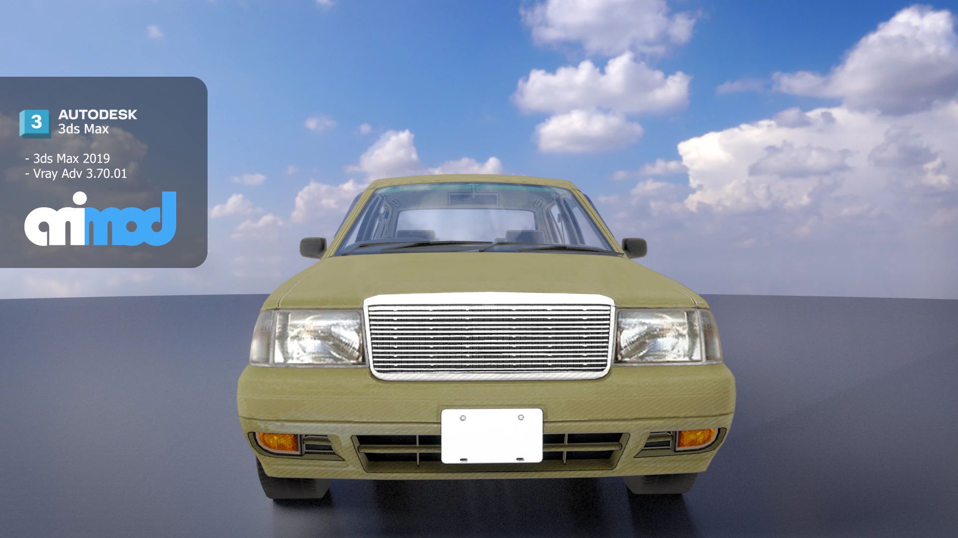 Vintage Car 3D Model .c4d .max .obj .3ds .fbx .stl .blend 