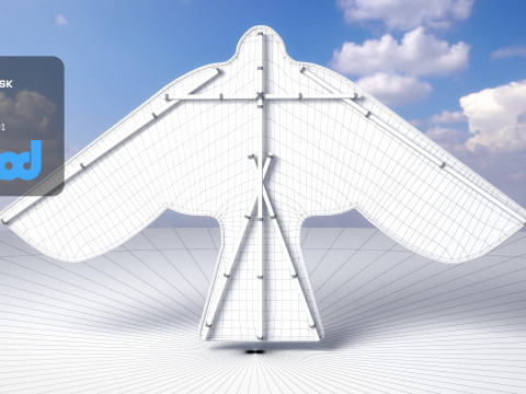 Eagle Kite Model 3D