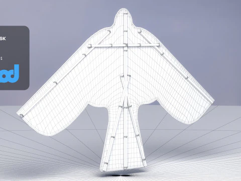 Eagle Kite 3D Model