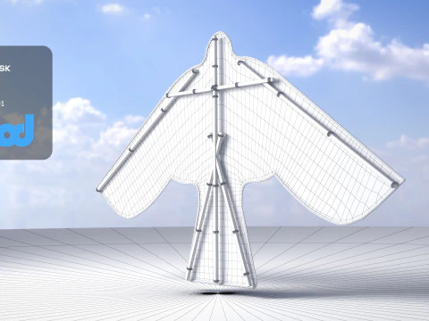 Eagle Kite 3D Model