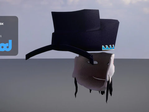 Chinese God of Wealth Mask 3D Model