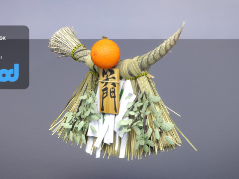 Japanese Decorate Shime Kazari 0001 3Dモデル