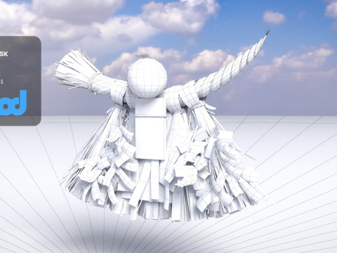 Japanese Decorate Shime Kazari 0001 3Dモデル