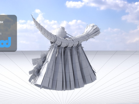 Japanese Decorate Shime Kazari 0001 3Dモデル