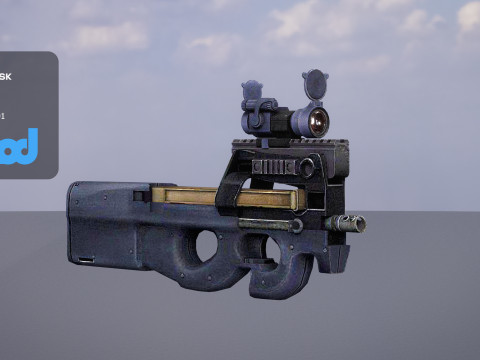 FN P90 Weapon 3Dモデル