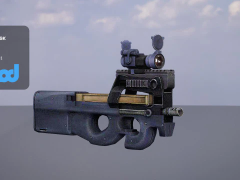 Зброя FN P90 3D Модель