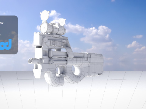 FN P90 Weapon 3D Model