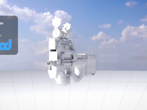 FN P90 Weapon 3D Model