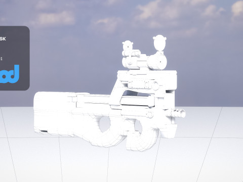 FN P90 Weapon 3D Model