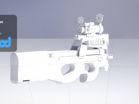 FN P90 Weapon 3D Model