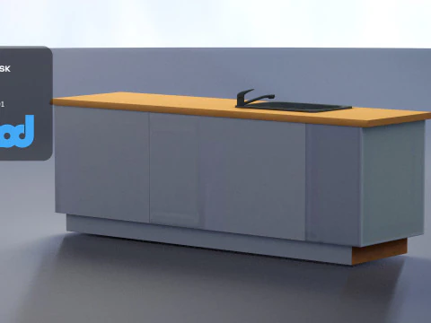 Kitchen Unit 3D Model