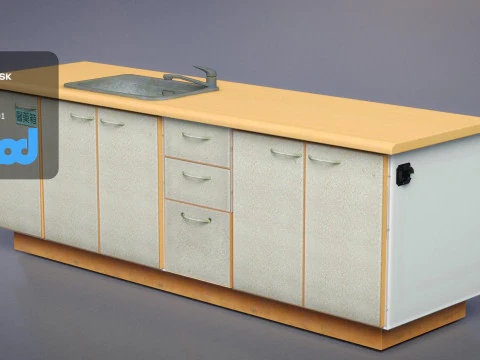 Kitchen Unit 3D Model