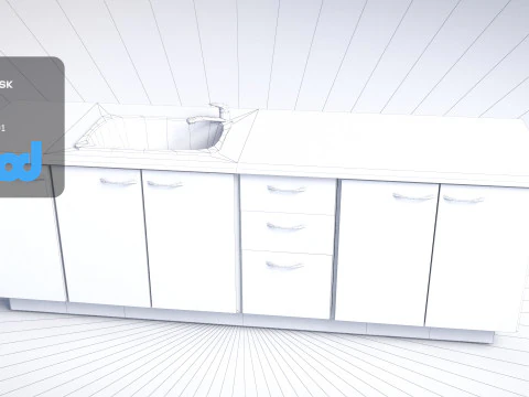 Kitchen Unit 3D Model