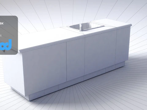 Kitchen Unit 3D Model