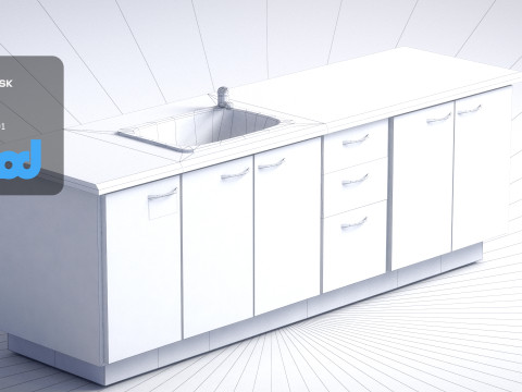 Kitchen Unit Model 3D