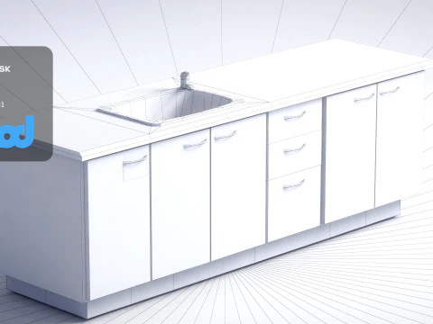 Kitchen Unit 3D Model